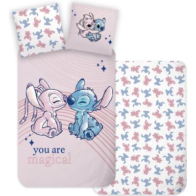 BrandMac, Kinderbettwäsche, Bed Linen - Junior Size 100 x 140 cm - Stitch & Angel (1029379) (100 x 140 cm, 40 x 45 cm) BrandMac, Kinderbettwäsche, Bed Linen - Junior Size 100 x 140 cm - Stitch & Angel (1029379) (100 x 140 cm, 40 x 45 cm)