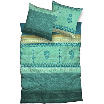 Casatex Indi grüne Satin-Bettwäsche - Romantisch, Orientalisch Casatex Indi grüne Satin-Bettwäsche - Romantisch, Orientalisch