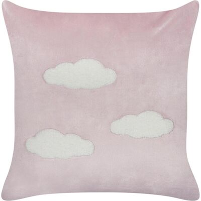 Beliani Pink Velvet Wolkenkissen - Kinder 45x45cm 2er-Set Beliani Pink Velvet Wolkenkissen - Kinder 45x45cm 2er-Set