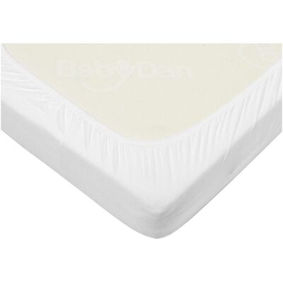 Baby Dan, Fixleintuch Babybett, 4384-01 Wiegentuch 30 x 75 cm Baumwolle Weiss Ausgestatteter Spickzettel Baby Dan, Fixleintuch Babybett, 4384-01 Wiegentuch 30 x 75 cm Baumwolle Weiss Ausgestatteter Spickzettel