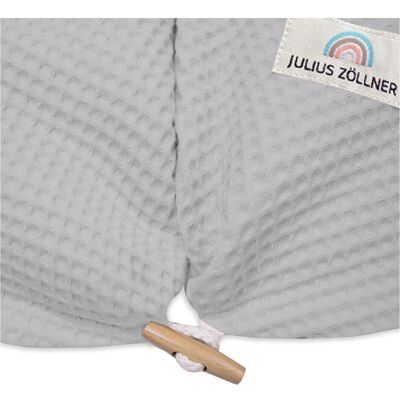 Julius Zöllner, Stillkissen, Stillkissenbezug mit Knopf, Waffelpiqué Light grey Julius Zöllner, Stillkissen, Stillkissenbezug mit Knopf, Waffelpiqué Light grey