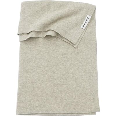 Meyco, Babydecke, Baby Knit Basic ledikant deken - sand melange - 100x150cm - 1.0 TOG (150 x 100 cm) Meyco, Babydecke, Baby Knit Basic ledikant deken - sand melange - 100x150cm - 1.0 TOG (150 x 100 cm)