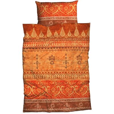 Casatex Indi Satin Bettwäsche - 200x200cm - Orange Casatex Indi Satin Bettwäsche - 200x200cm - Orange