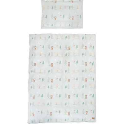 Roba, Kinderbettwäsche, Kinderbettgarnitur 4-teilig Woodland Buddies (135 x 100 cm, 60 x 40 cm) Roba, Kinderbettwäsche, Kinderbettgarnitur 4-teilig Woodland Buddies (135 x 100 cm, 60 x 40 cm)