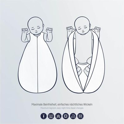 Julius Zöllner, Babyschlafsack, Jersey Schlafsack - Little Bow (62 cm, 2.5 TOG, Ganzjahr) Julius Zöllner, Babyschlafsack, Jersey Schlafsack - Little Bow (62 cm, 2.5 TOG, Ganzjahr)