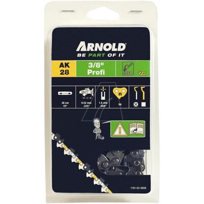 Arnold, Zubehör Gartenmaschinen, Sägekette 3/8" / 1,5 mm / 56 TG (Kettensäge, Sägekette) Arnold, Zubehör Gartenmaschinen, Sägekette 3/8" / 1,5 mm / 56 TG (Kettensäge, Sägekette)