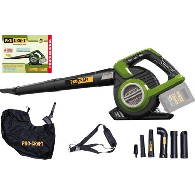 Procraft, Laubsauger + Laubbläser, VB20 Akku Laubbläser und Laubsauger 40 V ( 2x 20 V ) Brushless Solo - ohne Akku, ohne (Akkubetrieb, Laubsauger-& bläser) Procraft, Laubsauger + Laubbläser, VB20 Akku Laubbläser und Laubsauger 40 V ( 2x 20 V ) Brushless Solo - ohne Akku, ohne (Akkubetrieb, Laubsauger-& bläser)