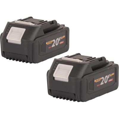 Procraft, Werkzeugakku + Ladegerät, 2x 20/4 Akku 20 V 4,0 Ah / 4000 mAh Li-ion mit Ladestandsanzeige (20 V) Procraft, Werkzeugakku + Ladegerät, 2x 20/4 Akku 20 V 4,0 Ah / 4000 mAh Li-ion mit Ladestandsanzeige (20 V)