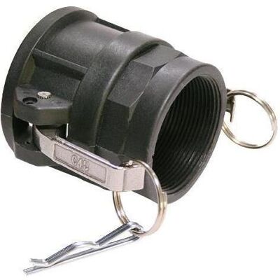 Teguma, Schlauchanschluss + Schlauchverbinder, Hebelarmkupplung Kamlok Typ D Polypropylen 1/2 ″ (Kupplung, 20.95 mm) Teguma, Schlauchanschluss + Schlauchverbinder, Hebelarmkupplung Kamlok Typ D Polypropylen 1/2 ″ (Kupplung, 20.95 mm)