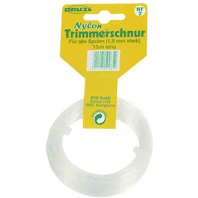 Ratioparts, Zubehör Gartenmaschinen, H.G. Nylon-Trimmerfaden 1,6 mm x 15 m, 710-069 (Rasentrimmer, Trimmerfaden + Fadenspule) Ratioparts, Zubehör Gartenmaschinen, H.G. Nylon-Trimmerfaden 1,6 mm x 15 m, 710-069 (Rasentrimmer, Trimmerfaden + Fadenspule)