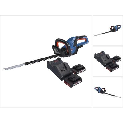 Bosch Professional, Heckenschere, GHE 18V-60 Professional Akku Heckenschere 18 V 60 cm Brushless + 2x Akku 2,0 Ah + Ladegerät (Akkubetrieb) Bosch Professional, Heckenschere, GHE 18V-60 Professional Akku Heckenschere 18 V 60 cm Brushless + 2x Akku 2,0 Ah + Ladegerät (Akkubetrieb)