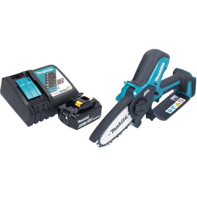 Makita, Kettensäge, DUC 101 RG01 Akku Astsäge 18 V 10 cm Brushless + 1x Akku 6,0 Ah + Ladegerät (Akku Kettensäge) Makita, Kettensäge, DUC 101 RG01 Akku Astsäge 18 V 10 cm Brushless + 1x Akku 6,0 Ah + Ladegerät (Akku Kettensäge)