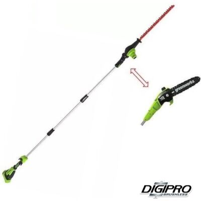 Greenworks GD40PSH Teleskop-Astschere / Hecken- und Baumschere - 40V kabellos Greenworks GD40PSH Teleskop-Astschere / Hecken- und Baumschere - 40V kabellos