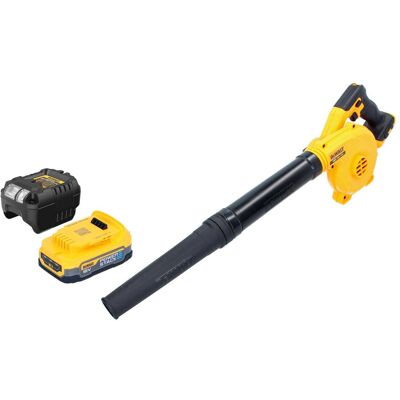 DeWalt, Laubsauger + Laubbläser, DCV 100 E1 Akku Gebläse / Laubbläser 18 V + 1x Powerstack Akku 1,7 Ah + Ladegerät (Akkubetrieb, Laubbläser) DeWalt, Laubsauger + Laubbläser, DCV 100 E1 Akku Gebläse / Laubbläser 18 V + 1x Powerstack Akku 1,7 Ah + Ladegerät (Akkubetrieb, Laubbläser)