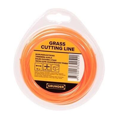 Grunder, Zubehör Gartenmaschinen, TRIMMER LINE 1.6MM 15M SQUARE ECO (Rasentrimmer, Trimmerfaden + Fadenspule) Grunder, Zubehör Gartenmaschinen, TRIMMER LINE 1.6MM 15M SQUARE ECO (Rasentrimmer, Trimmerfaden + Fadenspule)