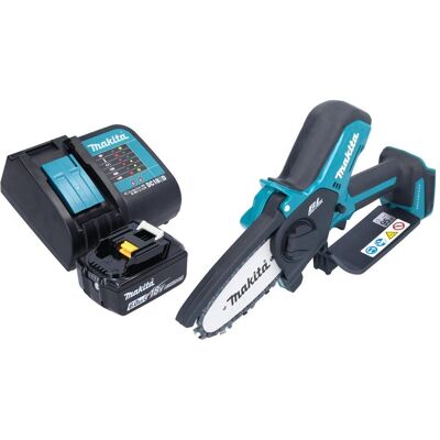 Makita, Kettensäge, DUC 101 SG01 Akku Astsäge 18 V 10 cm Brushless + 1x Akku 6,0 Ah + Ladegerät (Akku Kettensäge) Makita, Kettensäge, DUC 101 SG01 Akku Astsäge 18 V 10 cm Brushless + 1x Akku 6,0 Ah + Ladegerät (Akku Kettensäge)