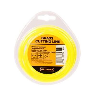 Grunder, Zubehör Gartenmaschinen, TRIMMER LINE 1.6MM 15M ROUND ECO (Rasentrimmer, Trimmerfaden + Fadenspule) Grunder, Zubehör Gartenmaschinen, TRIMMER LINE 1.6MM 15M ROUND ECO (Rasentrimmer, Trimmerfaden + Fadenspule)