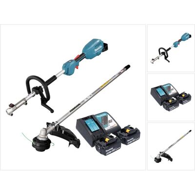 Makita, Rasentrimmer, DUX 18 RM2X1 Akku Multifunktionsantrieb 18 V Brushless + 2x Akku 4,0 Ah + Ladegerät (Trimmfaden) Makita, Rasentrimmer, DUX 18 RM2X1 Akku Multifunktionsantrieb 18 V Brushless + 2x Akku 4,0 Ah + Ladegerät (Trimmfaden)
