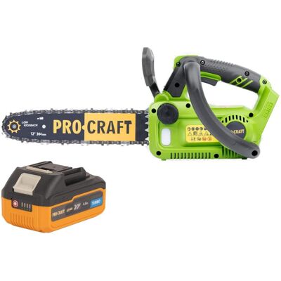 Procraft, Kettensäge, PKA42Libb Akku Kettensäge 20 V 304 mm Brushless + 1x Akku 4,0 Ah - ohne Ladegerät (Akku Kettensäge) Procraft, Kettensäge, PKA42Libb Akku Kettensäge 20 V 304 mm Brushless + 1x Akku 4,0 Ah - ohne Ladegerät (Akku Kettensäge)
