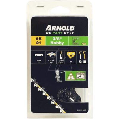Arnold, Zubehör Gartenmaschinen, Sägekette 3/8"LP / 1,1 mm / 46 TG (Kettensäge) Arnold, Zubehör Gartenmaschinen, Sägekette 3/8"LP / 1,1 mm / 46 TG (Kettensäge)