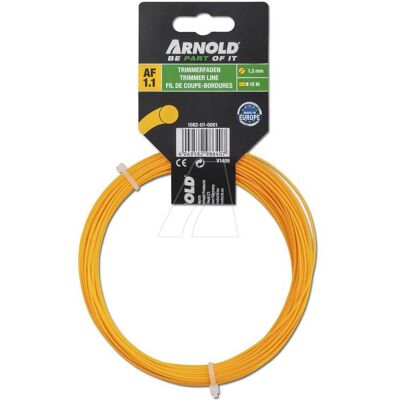 Arnold, Zubehör Gartenmaschinen, Copolymer Trimmerfaden, Rund 1,3 mm, 15 m (Rasentrimmer, Trimmerfaden + Fadenspule) Arnold, Zubehör Gartenmaschinen, Copolymer Trimmerfaden, Rund 1,3 mm, 15 m (Rasentrimmer, Trimmerfaden + Fadenspule)