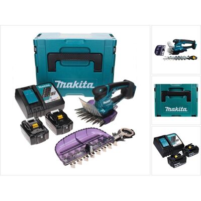 Makita, Heckenschere, DUM 604 RMXJ Akku Grasschere 18 V mit Gras- und Strauchscherblatt + 2x Akku 4,0 Ah + (Akkubetrieb) Makita, Heckenschere, DUM 604 RMXJ Akku Grasschere 18 V mit Gras- und Strauchscherblatt + 2x Akku 4,0 Ah + (Akkubetrieb)