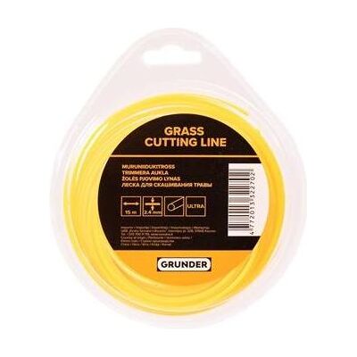 Grunder, Zubehör Gartenmaschinen, TRIMMER LINE 2.4MM 15M ROUND ULTRA (Rasentrimmer, Trimmerfaden + Fadenspule) Grunder, Zubehör Gartenmaschinen, TRIMMER LINE 2.4MM 15M ROUND ULTRA (Rasentrimmer, Trimmerfaden + Fadenspule)