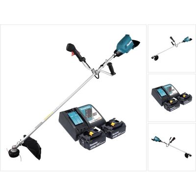 Makita, Rasentrimmer, DUR 369 ARM2 Akku Freischneider 36 V ( 2x 18 V ) 43 cm Brushless + 2x Akku 4,0 Ah + Ladegerà Makita, Rasentrimmer, DUR 369 ARM2 Akku Freischneider 36 V ( 2x 18 V ) 43 cm Brushless + 2x Akku 4,0 Ah + LadegerÃ