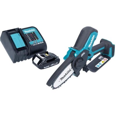 Makita, Kettensäge, DUC 101 SY01 Akku Astsäge 18 V 10 cm Brushless + 1x Akku 1,5 Ah + Ladegerät (Akku Kettensäge) Makita, Kettensäge, DUC 101 SY01 Akku Astsäge 18 V 10 cm Brushless + 1x Akku 1,5 Ah + Ladegerät (Akku Kettensäge)