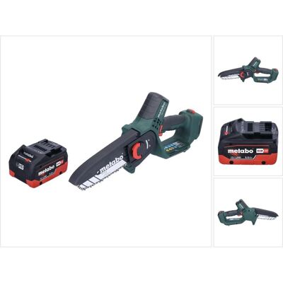 Metabo, Kettensäge, MS 18 LTX 15 Akku Gehölzsäge 18 V 15 cm 5 m/s + 1x Akku 5,5 Ah - ohne Ladegerät (Akku Kettensäge) Metabo, Kettensäge, MS 18 LTX 15 Akku Gehölzsäge 18 V 15 cm 5 m/s + 1x Akku 5,5 Ah - ohne Ladegerät (Akku Kettensäge)