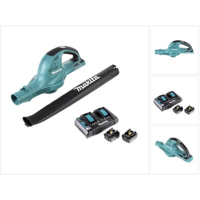 Makita, Laubsauger + Laubbläser, DUB 361 PM 2x 18 V / 36 V Akku Laubbläser Gebläse + 2x BL 1840 B 4 Ah / 4000 mAh Akku (Akkubetrieb, Laubbläser, Werkstattgebläse) Makita, Laubsauger + Laubbläser, DUB 361 PM 2x 18 V / 36 V Akku Laubbläser Gebläse + 2x BL 1840 B 4 Ah / 4000 mAh Akku (Akkubetrieb, Laubbläser, Werkstattgebläse)