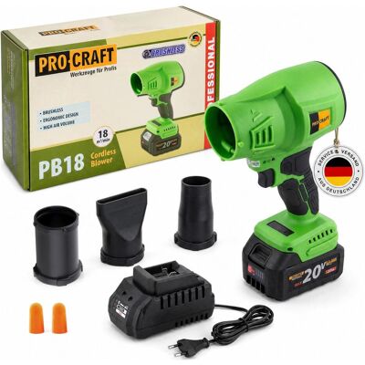 Procraft, Laubsauger + Laubbläser, PB18 Akku Laubbläser 20 V + 1x Akku 3,0 Ah + Ladegrät (Akkubetrieb, Laubbläser) Procraft, Laubsauger + Laubbläser, PB18 Akku Laubbläser 20 V + 1x Akku 3,0 Ah + Ladegrät (Akkubetrieb, Laubbläser)