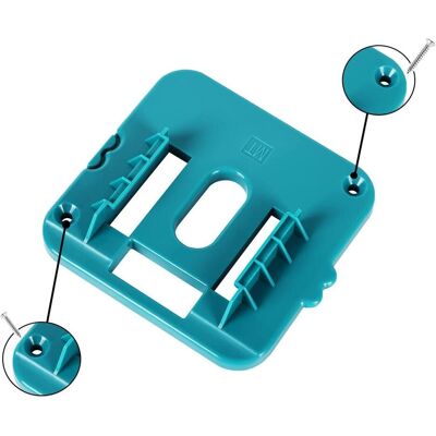 Japcell Akkuhalter / Wandhalterung für Makita 14,4 & 18V Slide-Akkus, Batterie Zubehör, Blau Japcell Akkuhalter / Wandhalterung für Makita 14,4 & 18V Slide-Akkus, Batterie Zubehör, Blau