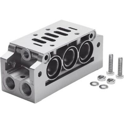 Festo, Rohrverbindungstechnik, NAVW-1/2-3-ISO 152791 Winkel-Verkettungsplatt (Winkelverbindung) Festo, Rohrverbindungstechnik, NAVW-1/2-3-ISO 152791 Winkel-Verkettungsplatt (Winkelverbindung)
