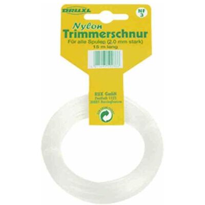Westfalia, Zubehör Gartenmaschinen, Polyamidfaden (Nylon), rund, 2,0 mm/ 15 m (Rasentrimmer, Trimmerfaden + Fadenspule) Westfalia, Zubehör Gartenmaschinen, Polyamidfaden (Nylon), rund, 2,0 mm/ 15 m (Rasentrimmer, Trimmerfaden + Fadenspule)