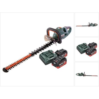 Metabo, Heckenschere, HS 18 LTX BL 65 Akku Heckenschere 18 V 60 cm Brushless + 2x Akku 5,5 Ah + Ladegerät (Akkubetrieb) Metabo, Heckenschere, HS 18 LTX BL 65 Akku Heckenschere 18 V 60 cm Brushless + 2x Akku 5,5 Ah + Ladegerät (Akkubetrieb)