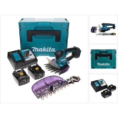 Makita, Heckenschere, DUM 604 RTXJ Akku Grasschere 18 V mit Gras- und Strauchscherblatt + 2x Akku 5,0 Ah + (Akkubetrieb) Makita, Heckenschere, DUM 604 RTXJ Akku Grasschere 18 V mit Gras- und Strauchscherblatt + 2x Akku 5,0 Ah + (Akkubetrieb)