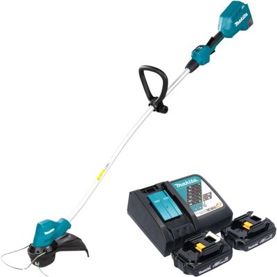 Makita, Rasentrimmer, DUR 189 RY2 Akku Rasentrimmer 18 V 300 mm Brushless + 2x Akku 1,5 Ah + Ladegerät (Trimmfaden) Makita, Rasentrimmer, DUR 189 RY2 Akku Rasentrimmer 18 V 300 mm Brushless + 2x Akku 1,5 Ah + Ladegerät (Trimmfaden)