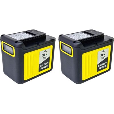 Kärcher Werkzeugakku + Ladegerät, 2x Battery Power 36/50 Akku 36 V 5,0 Ah / 5000 mAh mit Ladestandsanzeige (36 V) Kärcher Werkzeugakku + Ladegerät, 2x Battery Power 36/50 Akku 36 V 5,0 Ah / 5000 mAh mit Ladestandsanzeige (36 V)