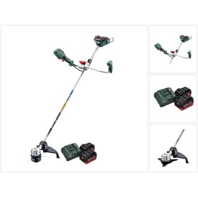 Metabo, Rasentrimmer, FSB 36-18 LTX BL 40 Akku Freischneider 36 V ( 2x 18 V ) Zweihandgriff Brushless + 2x Akku 8 (Trimmfaden) Metabo, Rasentrimmer, FSB 36-18 LTX BL 40 Akku Freischneider 36 V ( 2x 18 V ) Zweihandgriff Brushless + 2x Akku 8 (Trimmfaden)