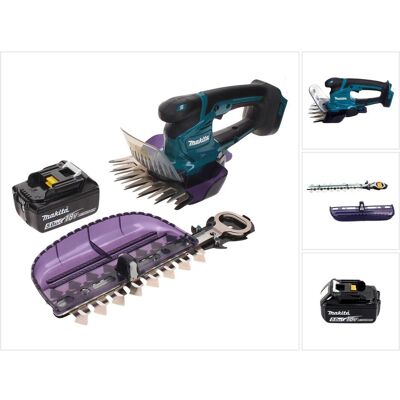 Makita, Heckenschere, DUM 604 T1X Akku Grasschere 18 V mit Gras- und Strauchscherblatt + 1x Akku 5,0 Ah - ohne (Akkubetrieb) Makita, Heckenschere, DUM 604 T1X Akku Grasschere 18 V mit Gras- und Strauchscherblatt + 1x Akku 5,0 Ah - ohne (Akkubetrieb)