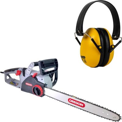 Oregon Kettensäge, CS 1500 Kettensäge 2400 W 45 cm 3/8" + Gehörschutz Q515060 ( 604419 ) (Elektro Kettensäge) Oregon Kettensäge, CS 1500 Kettensäge 2400 W 45 cm 3/8" + Gehörschutz Q515060 ( 604419 ) (Elektro Kettensäge)