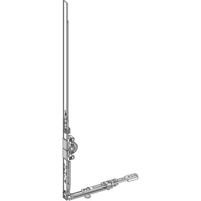 Roto, Zubehör Türbeschlag, D-/DK-Getriebe konstant DM 15 mm Eckumlenkung 1S-P L=460/120 mm silber Roto, Zubehör Türbeschlag, D-/DK-Getriebe konstant DM 15 mm Eckumlenkung 1S-P L=460/120 mm silber