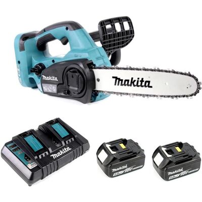 Makita, Kettensäge, DUC 302 PT2 Akku Kettensäge 36V 30cm + 2x Akku 5,0Ah + Doppelladegerät (Akku Kettensäge) Makita, Kettensäge, DUC 302 PT2 Akku Kettensäge 36V 30cm + 2x Akku 5,0Ah + Doppelladegerät (Akku Kettensäge)