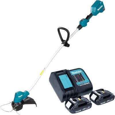 Makita, Rasentrimmer, DUR 189 SY2 Akku Rasentrimmer 18 V 300 mm Brushless + 2x Akku 1,5 Ah + Ladegerät Makita, Rasentrimmer, DUR 189 SY2 Akku Rasentrimmer 18 V 300 mm Brushless + 2x Akku 1,5 Ah + Ladegerät