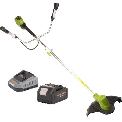 Procraft, Rasentrimmer, PTA30 Akku Freischneider 20 V 300 mm Brushless + 1x Akku 4,0 Ah + Ladegerät (Metallschneideblatt) Procraft, Rasentrimmer, PTA30 Akku Freischneider 20 V 300 mm Brushless + 1x Akku 4,0 Ah + Ladegerät (Metallschneideblatt)