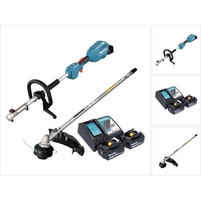 Makita, Rasentrimmer, DUX 18 RG2X1 Akku Multifunktionsantrieb 18 V Brushless + 2x Akku 6,0 Ah + Ladegerät (Trimmfaden) Makita, Rasentrimmer, DUX 18 RG2X1 Akku Multifunktionsantrieb 18 V Brushless + 2x Akku 6,0 Ah + Ladegerät (Trimmfaden)