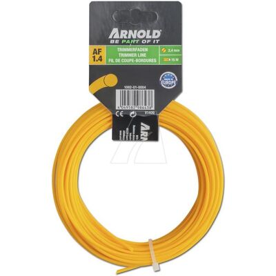 Arnold, Zubehör Gartenmaschinen, Copolymer Trimmerfaden, Rund, 2,4 mm, 15 m (Rasentrimmer, Trimmerfaden + Fadenspule) Arnold, Zubehör Gartenmaschinen, Copolymer Trimmerfaden, Rund, 2,4 mm, 15 m (Rasentrimmer, Trimmerfaden + Fadenspule)