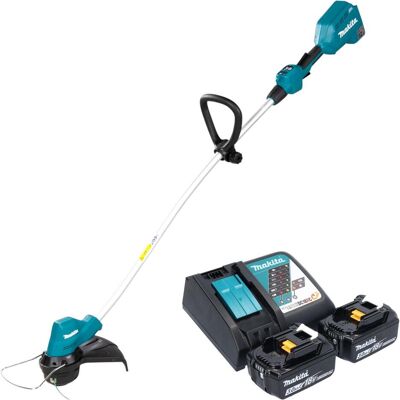 Makita, Rasentrimmer, DUR 189 RF2 Akku Rasentrimmer 18 V 300 mm Brushless + 2x Akku 3,0 Ah + Ladegerät (Trimmfaden) Makita, Rasentrimmer, DUR 189 RF2 Akku Rasentrimmer 18 V 300 mm Brushless + 2x Akku 3,0 Ah + Ladegerät (Trimmfaden)