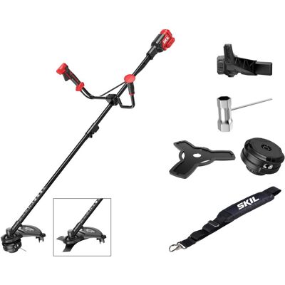 Skil, Rasentrimmer, GT1E0256CA Akku-Freischneider U-grip 20V bürstenlos exkl. Akkus und Ladegerät (Metallschneideblatt, Trimmfaden) Skil, Rasentrimmer, GT1E0256CA Akku-Freischneider U-grip 20V bürstenlos exkl. Akkus und Ladegerät (Metallschneideblatt, Trimmfaden)